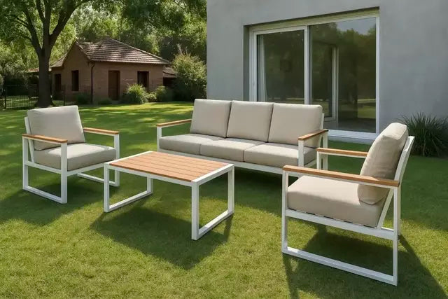 Set bahia blanco y beige