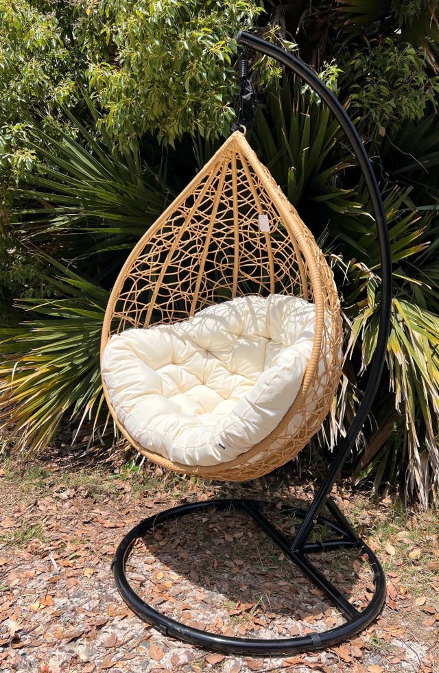 Hamaca africa beige con base