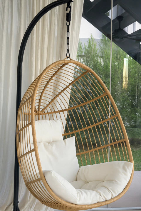 Hamaca mallorca beige con base